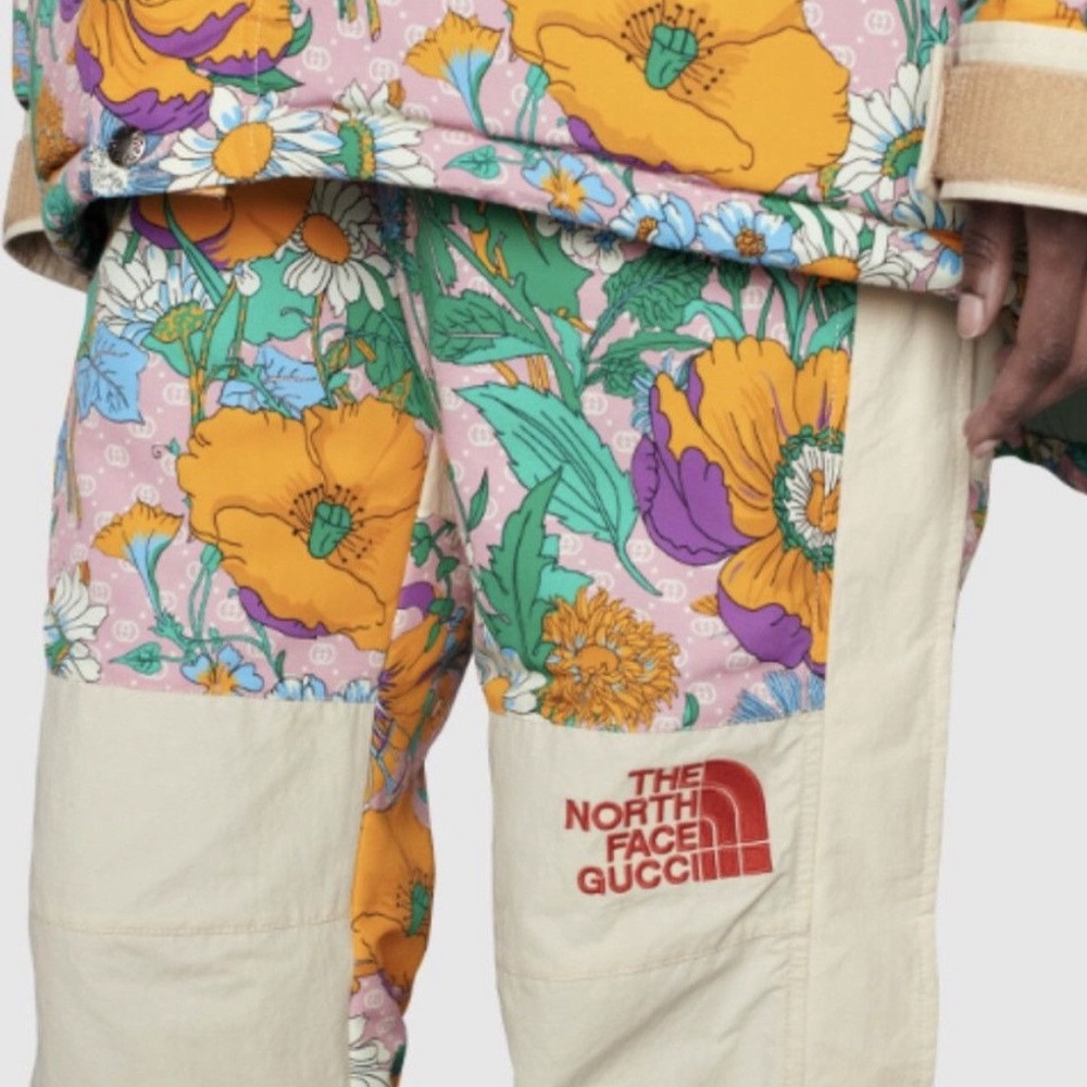 NWT - The North Face X GUCCI Floral Nylon Pants (Small)